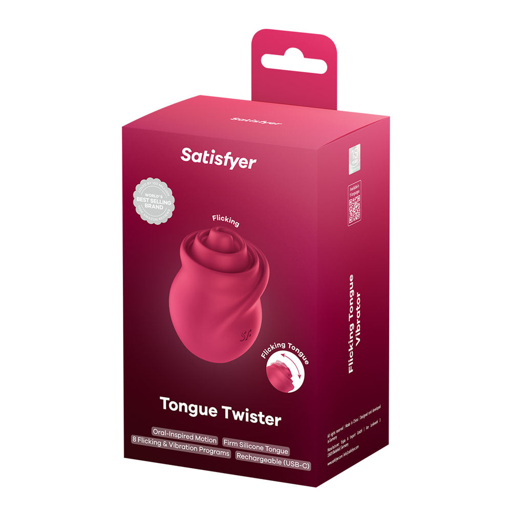 Satisfyer Tongue Twister - Pink USB Rechargeable Stimulator